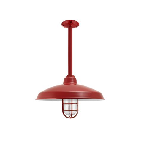 16" Marathon, 400-Barn Red, CGG-Standard Cast Guard, RIB-Ribbed Glass