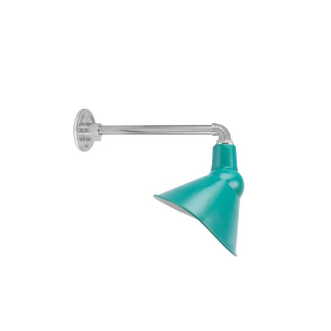 13" Elliptical, 390-Teal, G14 Straight Arm, 980-Brushed Aluminum
