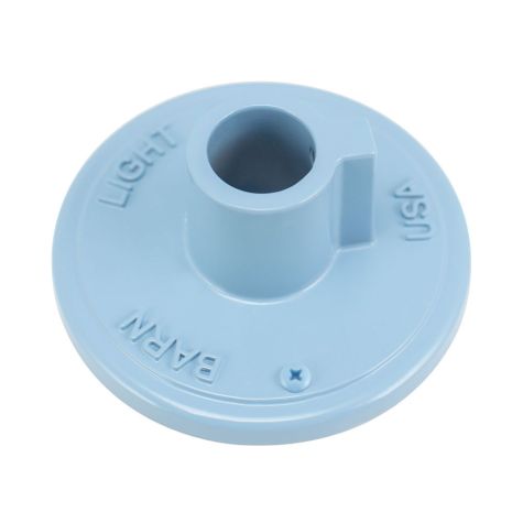 Gooseneck Arm Wall Backing Plate, 715-Delphite Blue Paint-to-Match Porcelain