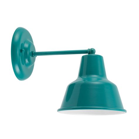 Barn Light Mini Artesia Sconce, 390-Teal, G33 Mini  Straight Arm Gooseneck Arm |