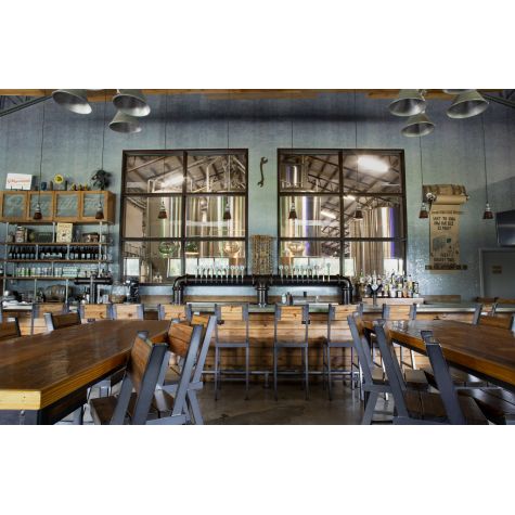 (8) Lafayette SoHo Pendant, 996-Weathered Copper, SBK-Standard Black Cord | Photo Courtesy of Playalinda Brewing Company - Brix Project