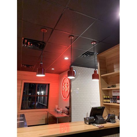 Chateau Cord Hung Pendant, 400-Barn Red, SBK-Standard Black Cord