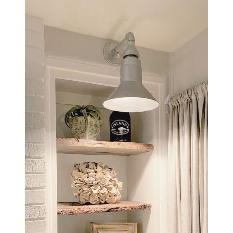 Canal Street Soho Sconce, 975-Galvanized | Photo Courtesy of Homeowner