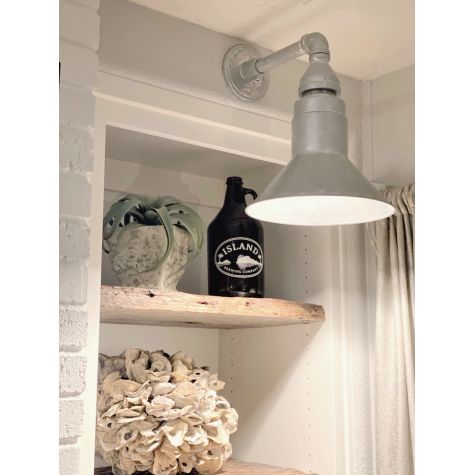 Canal Street Soho Sconce, 975-Galvanized | Photo Courtesy of Homeowner
