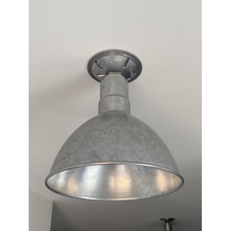 10" Wilcox Flush Mount, 975-Galvanized | Photo Courtesy of Homeowner