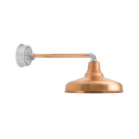 16" Union LED, 995-Natural Raw Copper, G14 Straight Arm