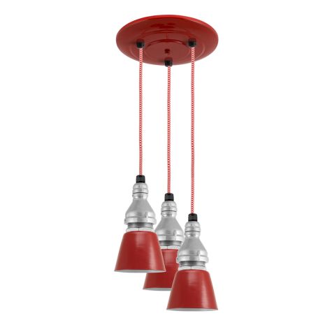 Lafayette Multi-Light, 400-Barn Red, CSRW-Red & White Cloth Cord