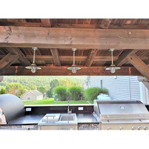 14" Syracuse, 975-Galvanized, TGG-Heavy Duty Cast Guard, Hang Straight Canopy | Photo Courtesy of RRJR Construction