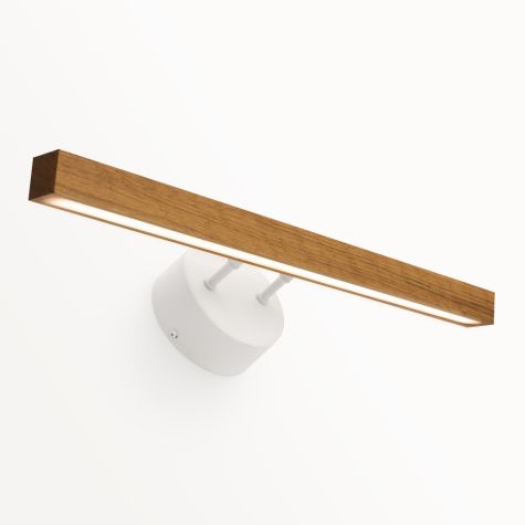 24" Suora, Oak Wood, Mounting in 206-Matte White