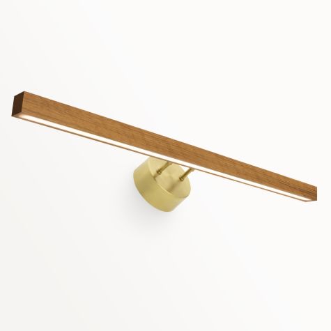 35" Suora, Oak Wood, Mounting in 997-Natural Raw Brass