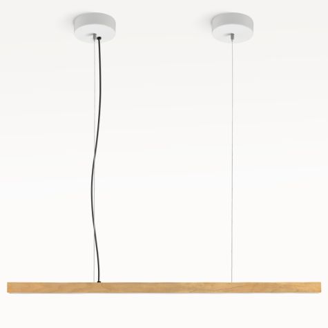 46" Suora, Maple Wood, Dual Canopy, 206-Matte White