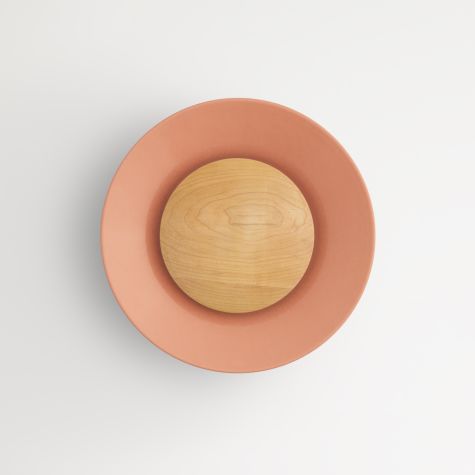 16" Carver LED Wooden Diffuser Light, 430-Soft Clay, Maple Wood Diffuser